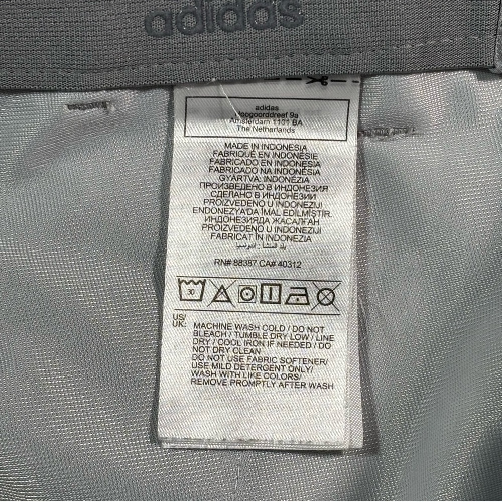 Adidas Mens Gray PrimeGreen Flat Front 10in Inseam Shorts Size 30 - Picture 10 of 14